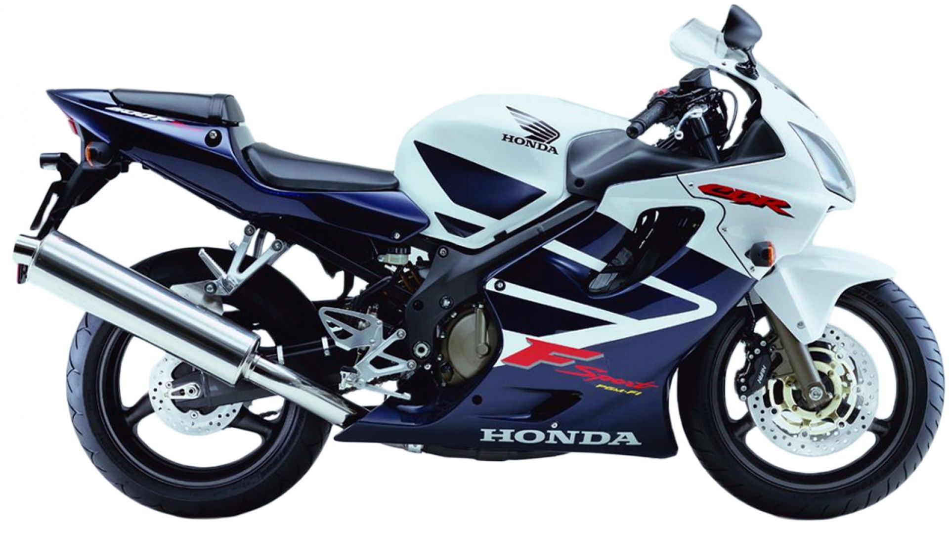 Naklejki HONDA CBR 600F SPORT 2001 2002 BIAŁO GRANATOWA NAKLEJKI NA