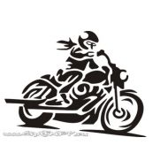 Naklejka - Jestem motocyklistą  JM 043 - 043.jpg