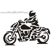 Naklejka - Jestem motocyklistą  JM 044 - 044.jpg