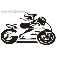 Naklejka - Jestem motocyklistą  JM 050 - 050.jpg
