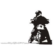 Naklejka - Jestem motocyklistą  JM 076 - 076.jpg