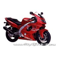 Naklejki Yamaha YZF 600 R THUNDERCAT 1998-2001 CZERWONY - thundercat_1998-2001_czerwony.jpg