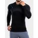 Bluza BRUBECK THERMO Męska czarny-niebieski rozm S