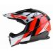 Kask dziecięcy Cross MX437 MINI Strike Black White Red roz.S