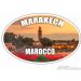 NAKLEJKA WYPRAWOWA NW MAROCCO 002 MARAKECH / MAROKO 002 MARAKESZ
